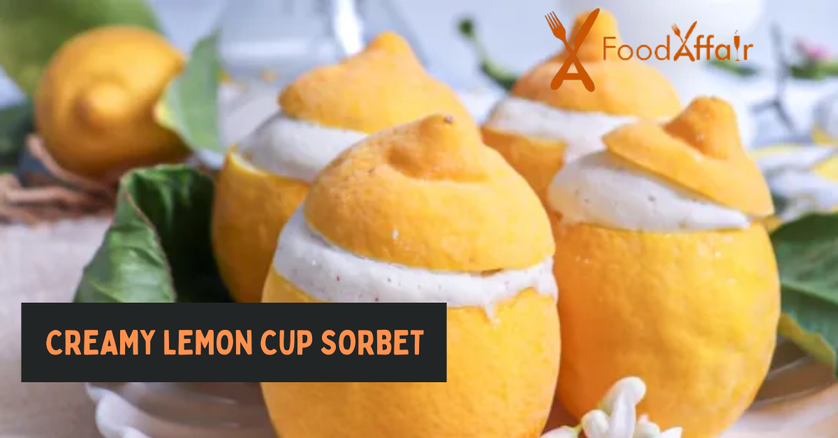 CREAMY LEMON CUP SORBET